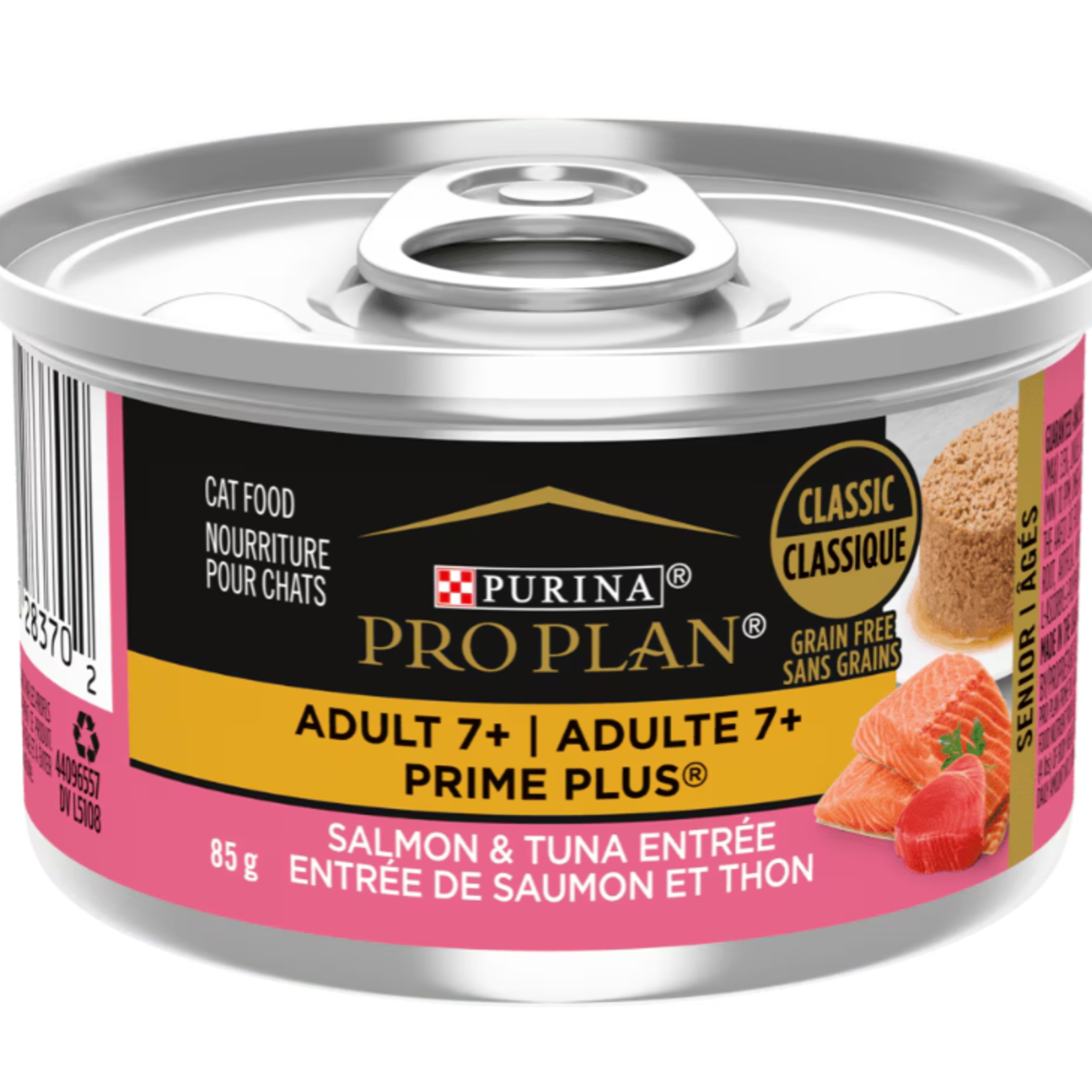 Purina Pro Plan - Adulte 7+ Prime Plus - Saumon et au thon - 85 g