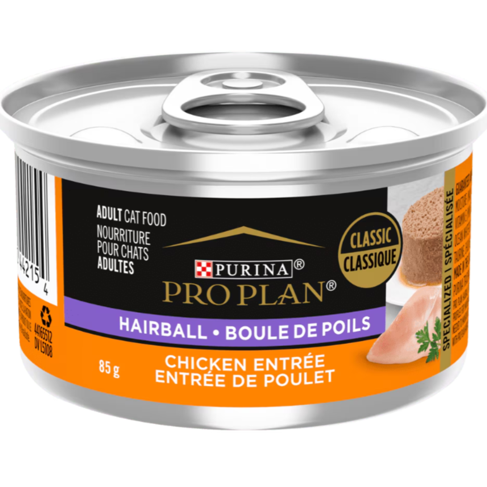 Purina Pro Plan - Spécialisé pour boules de poils - Poulet - 85 g