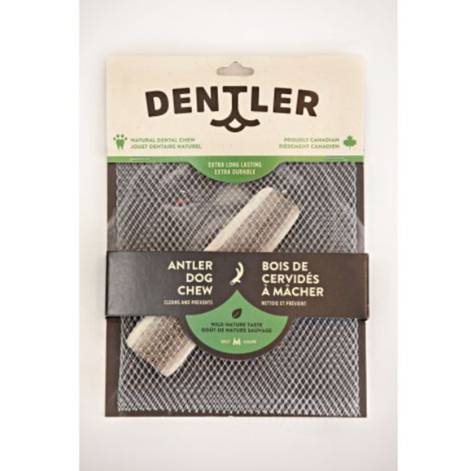DENTLER Antler Dog Chew - Split - Medium