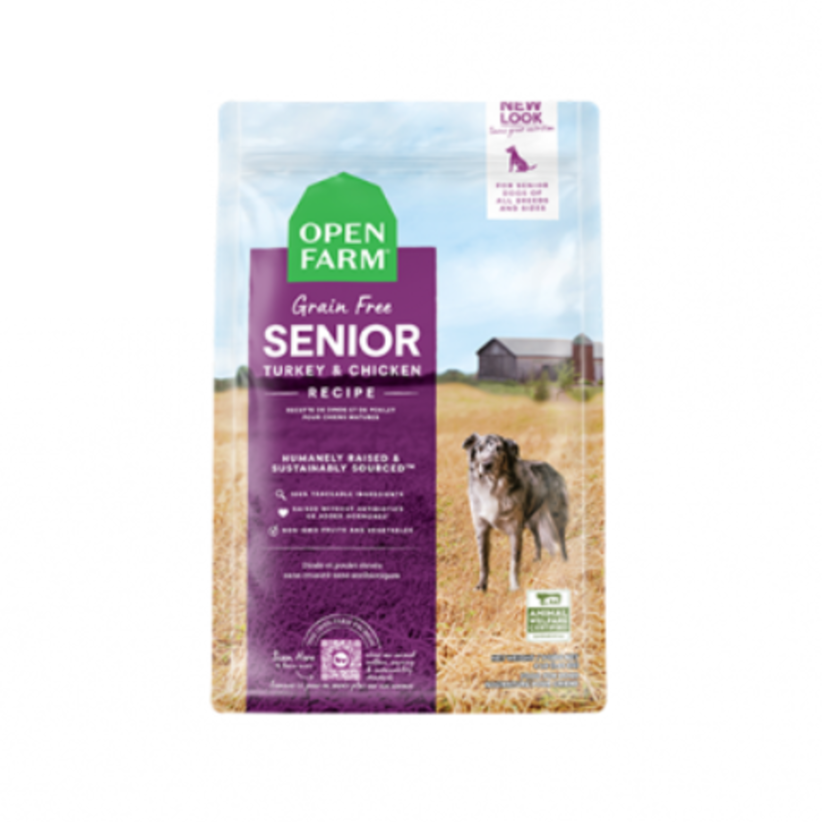 Open Farm Senior - Dinde et poulet - Sans G - 22 lbs