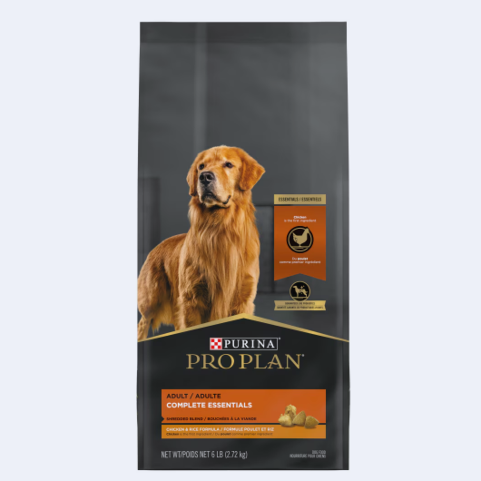 Purina Pro Plan - Complete Essentials - Bouchées à la viande - Poulet & riz - 35 lbs