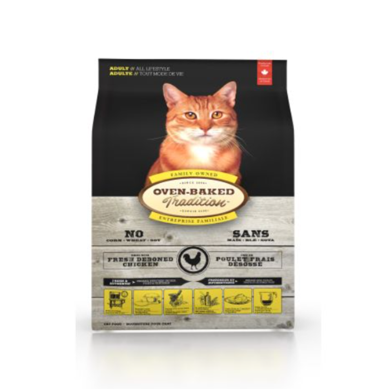 Oven-Baked Nourriture Sèche Pour Chat - Poulet - 5 lbs