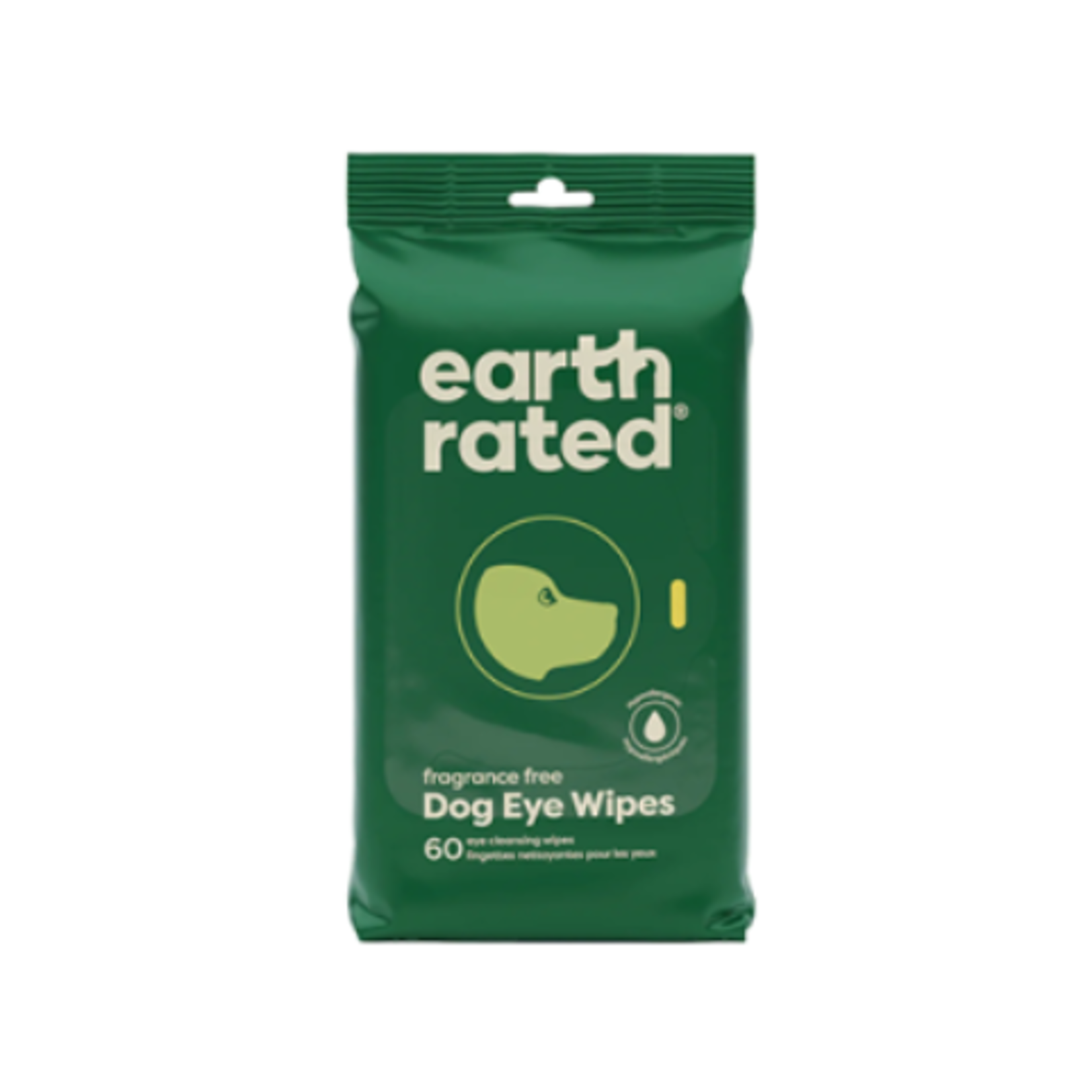 Earth Rated Fragrance Free - Dog Eye Wipes & Eye Cleansing Wipes - Pack of 60