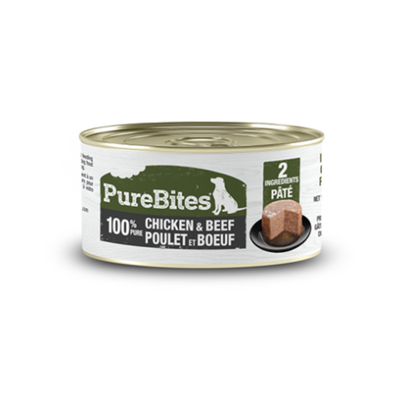 PureBites Pates - 100% Pure Chicken & Beef - 2.5 oz