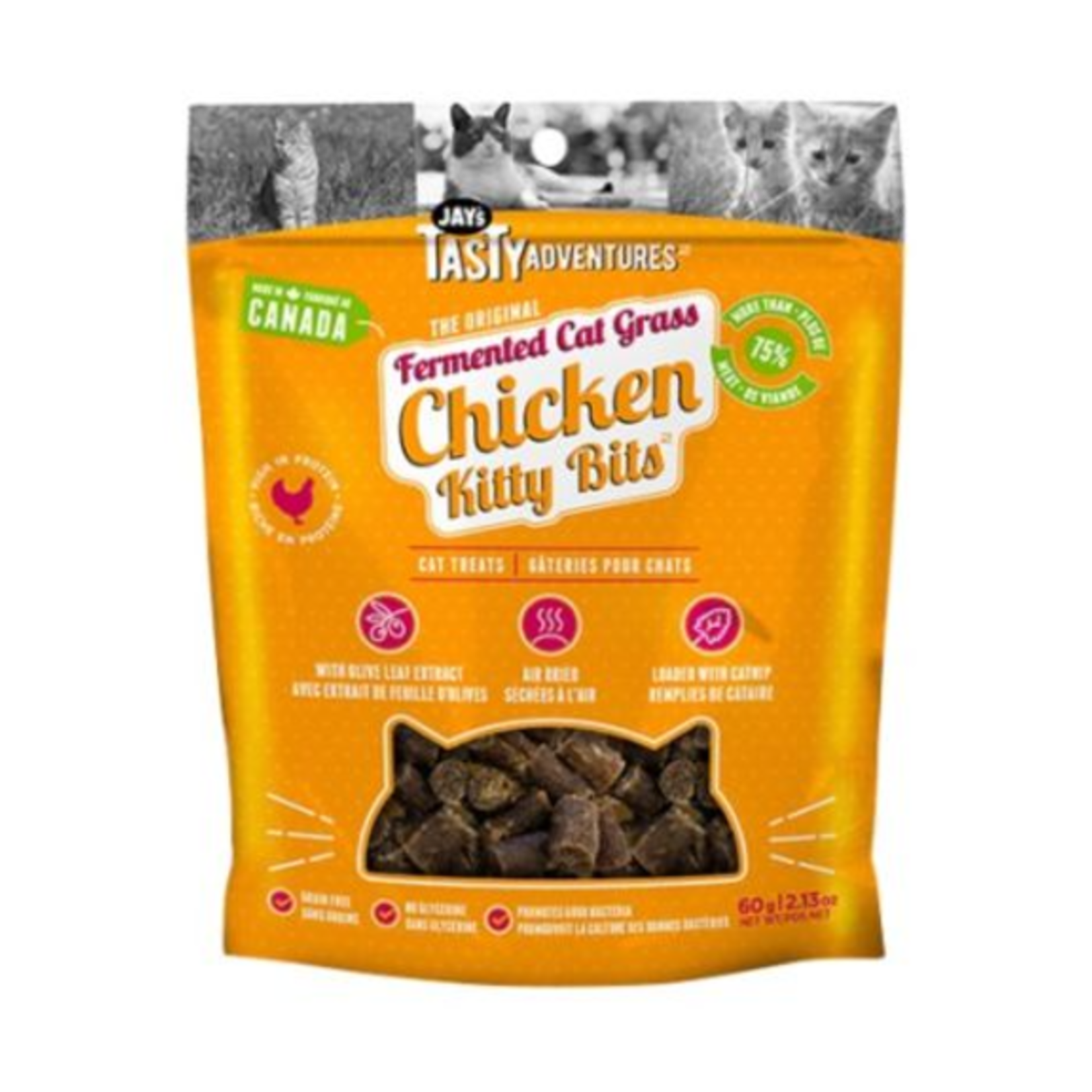 Gâteries Fermentées pour Chat - Poulet - 60 g