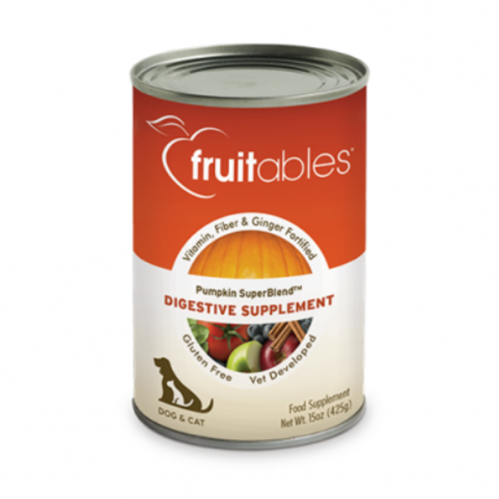 Fruitables Citrouille - Complément alimentaire - Soutien du système digestif - Chien et chat - 425 g