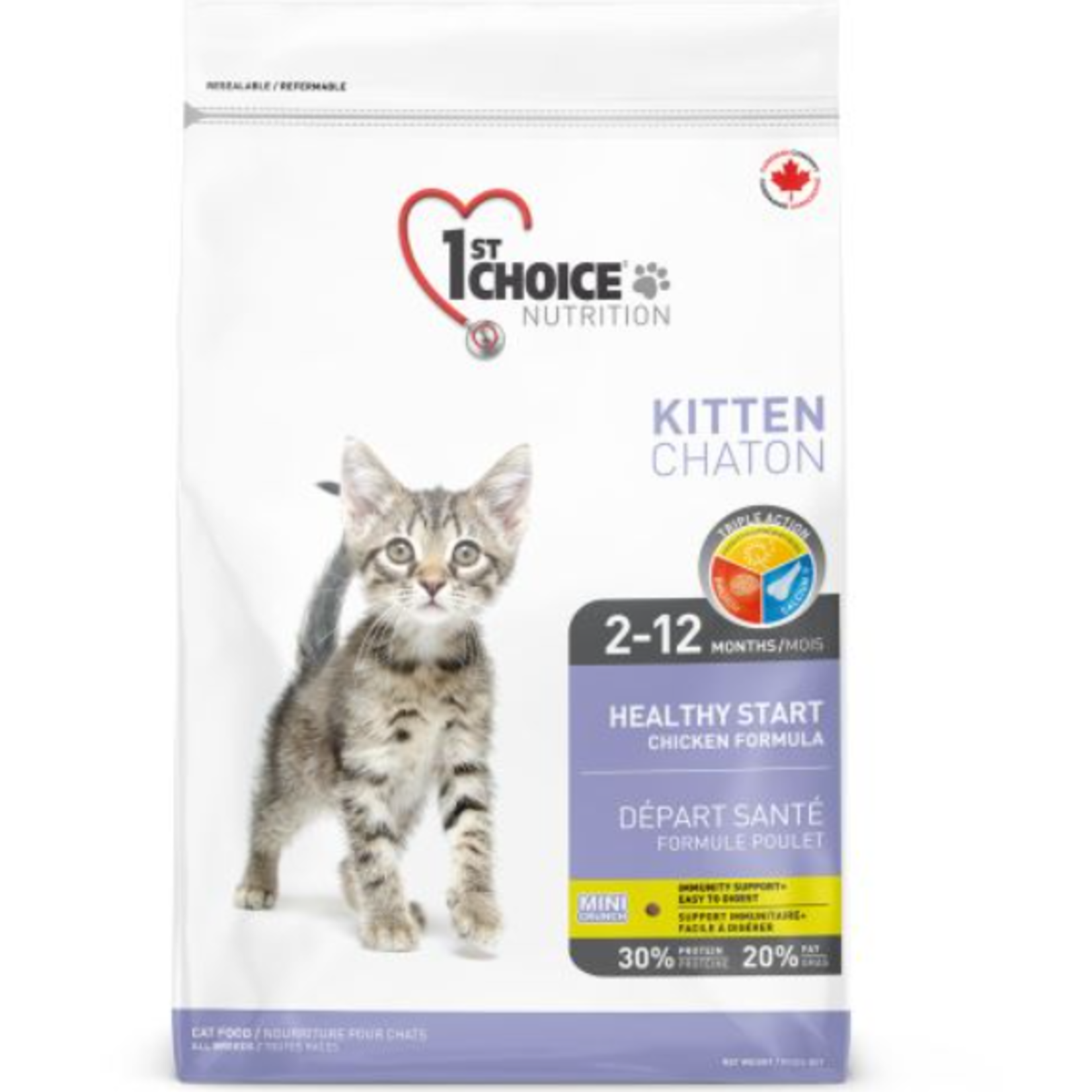 1st Choice Départ santé - Chaton - Poulet - 12 lbs
