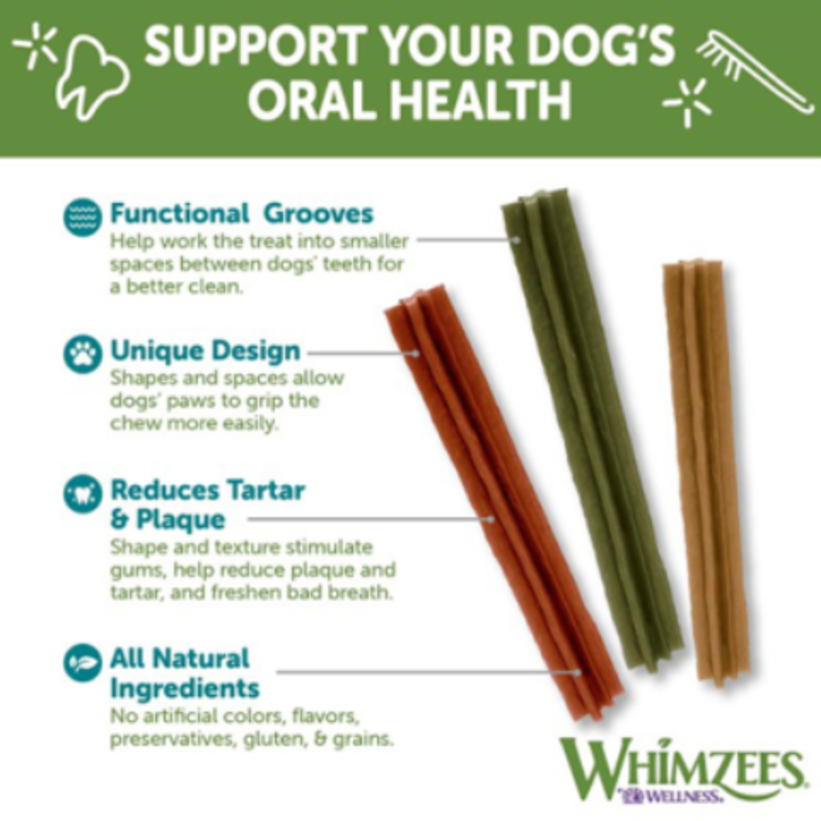 Whimzees Dental Chew Stick - Small - Sold Individually