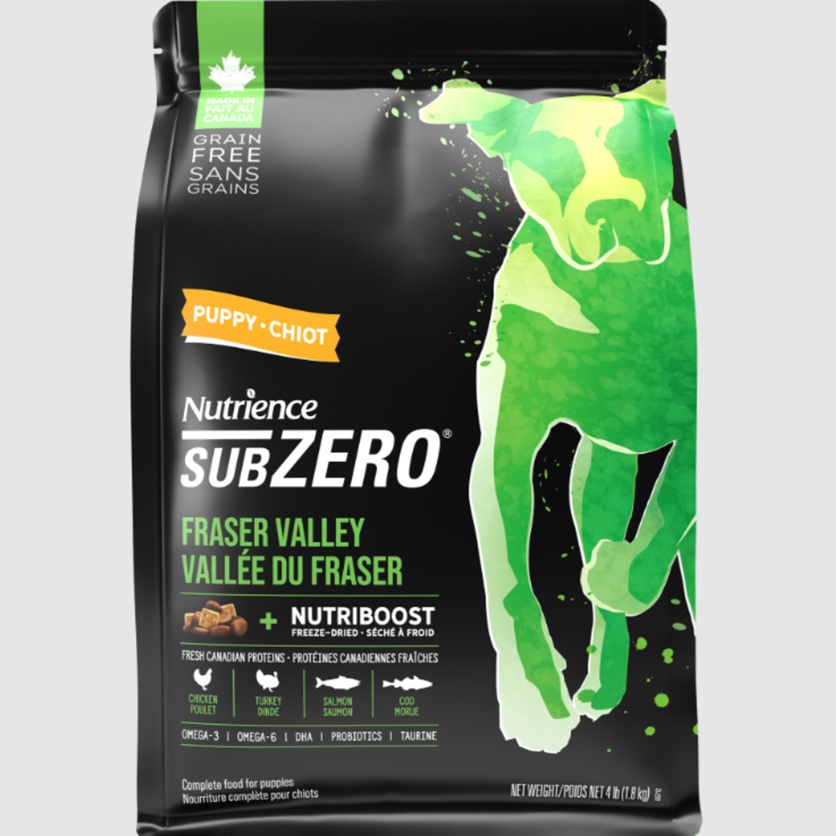 Nutrience SubZero  - Puppy - Fraser Valley - G Free - 4 lbs