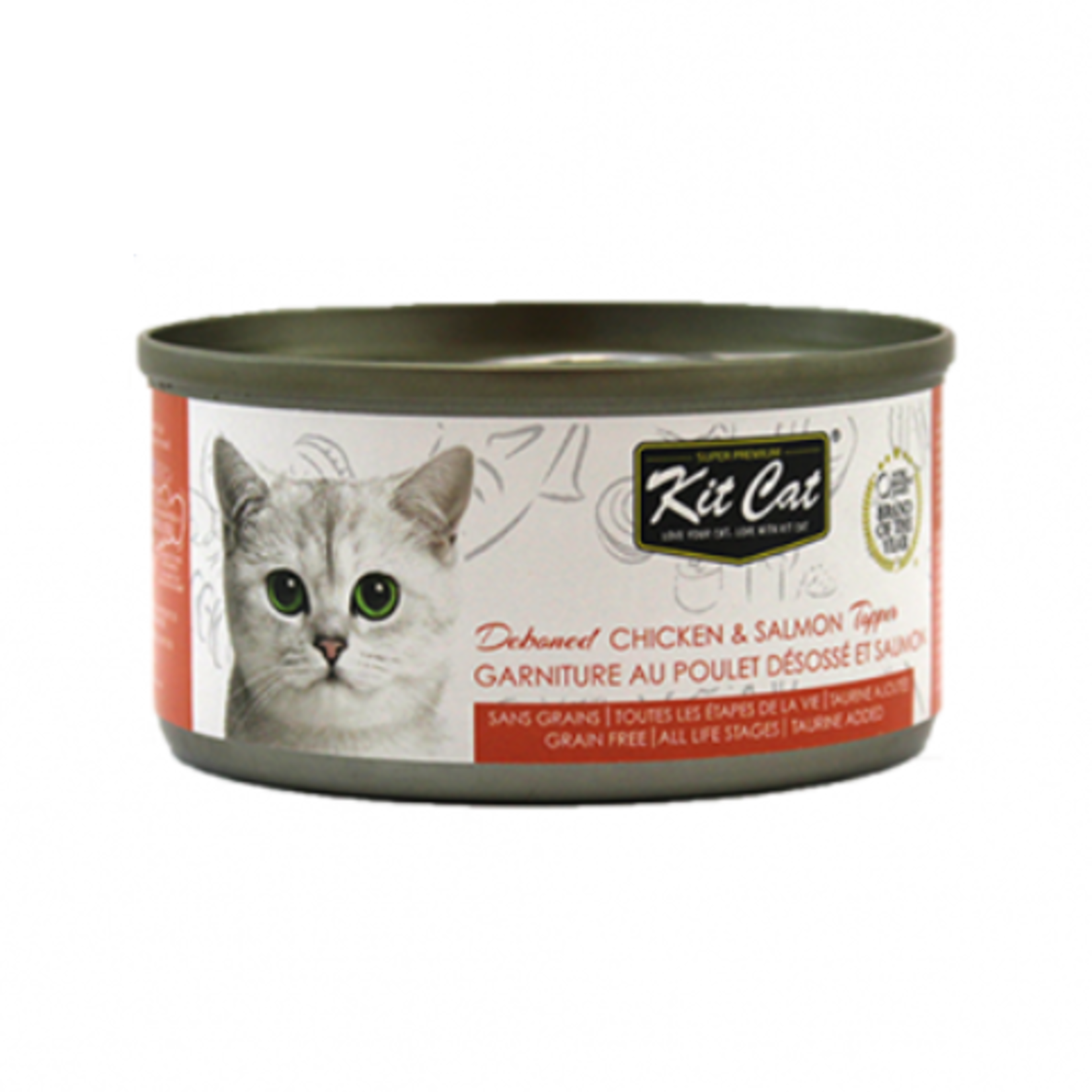 Kit Cat Poulet désossés et saumon - 80 g