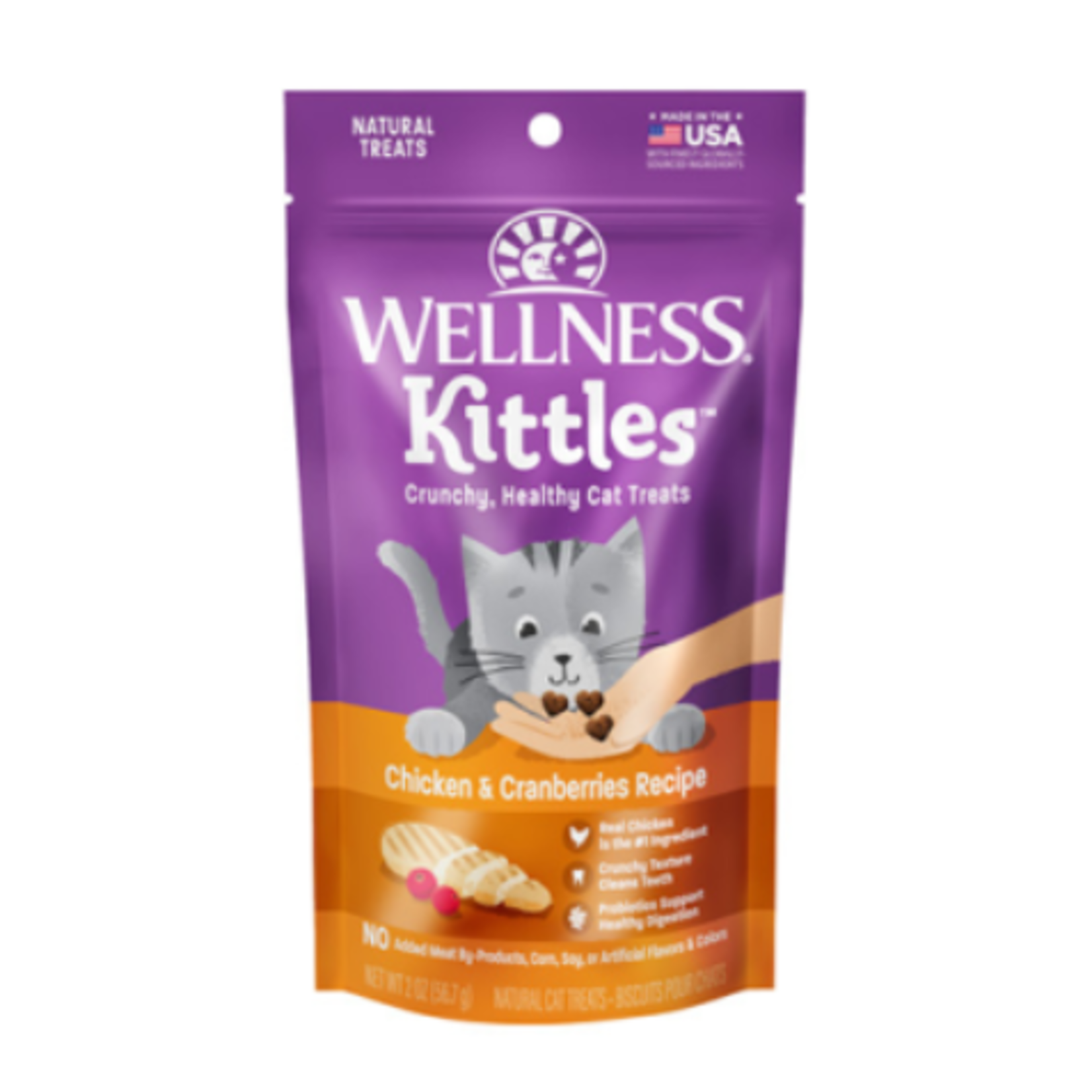 Wellness Kittles - Grain Free - Chicken & Cranberries Recipe - 2 oz