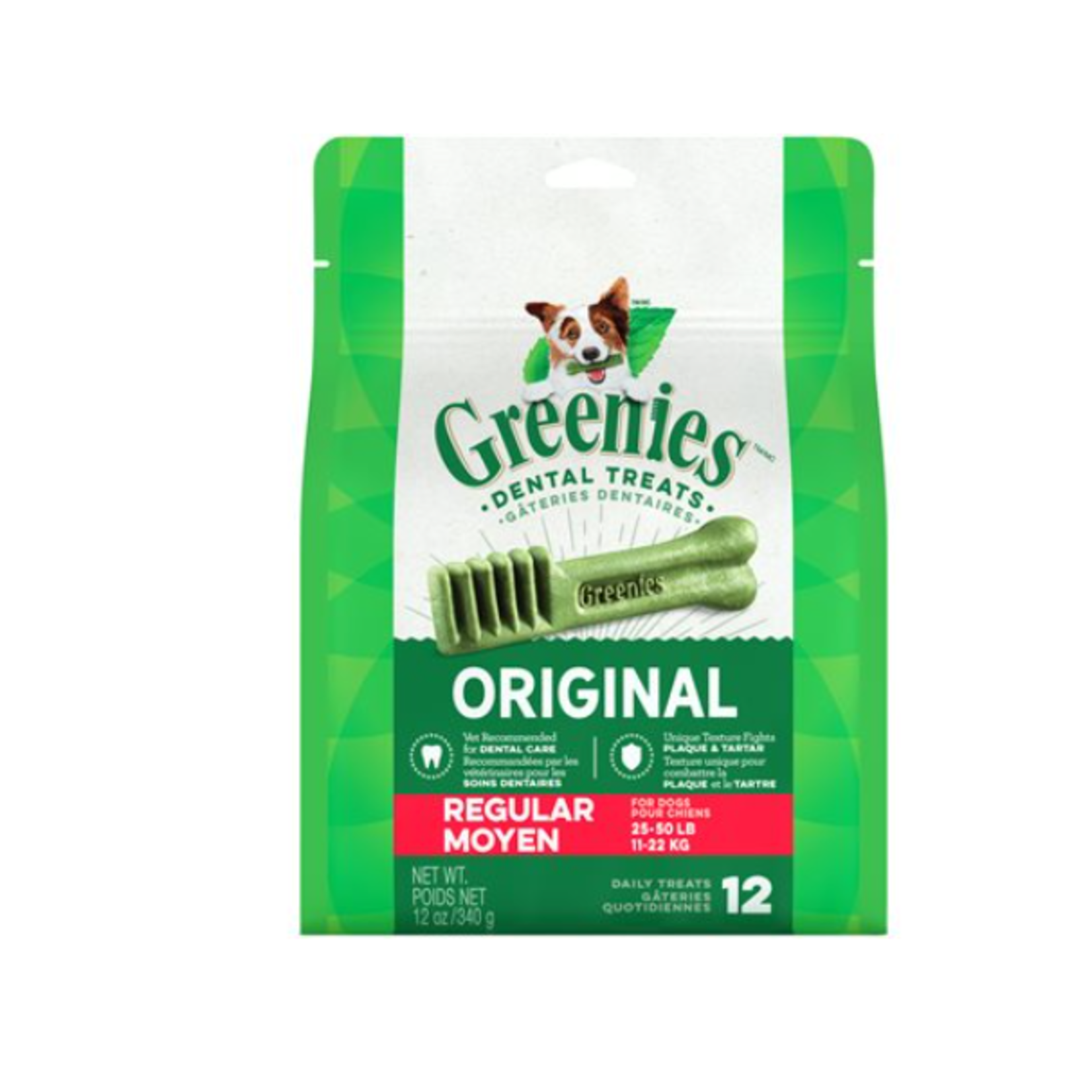 Greenies Paquet de gâteries - Régulier - 12 oz