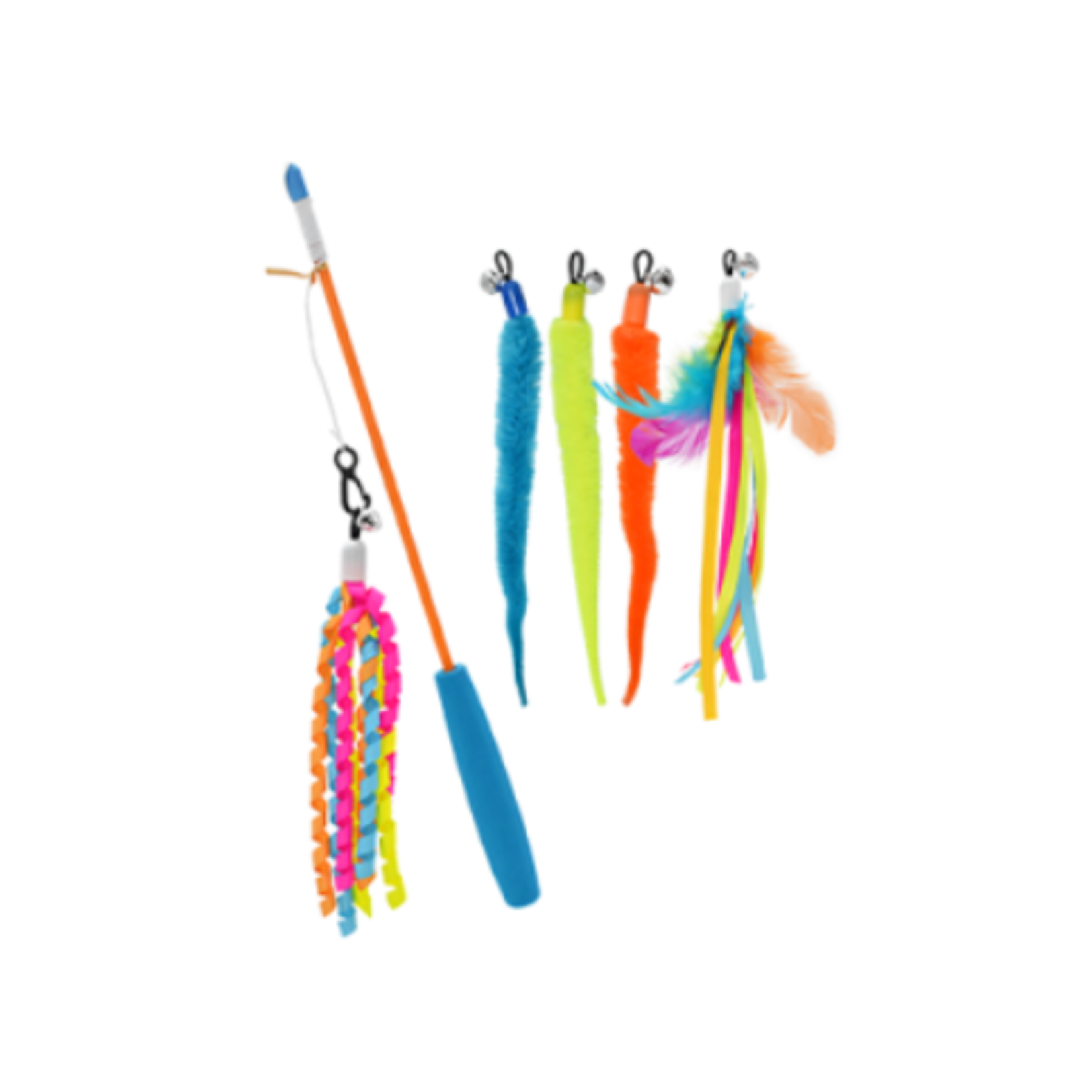 MultiPet Cat Teaser with Interchangeable Attachments