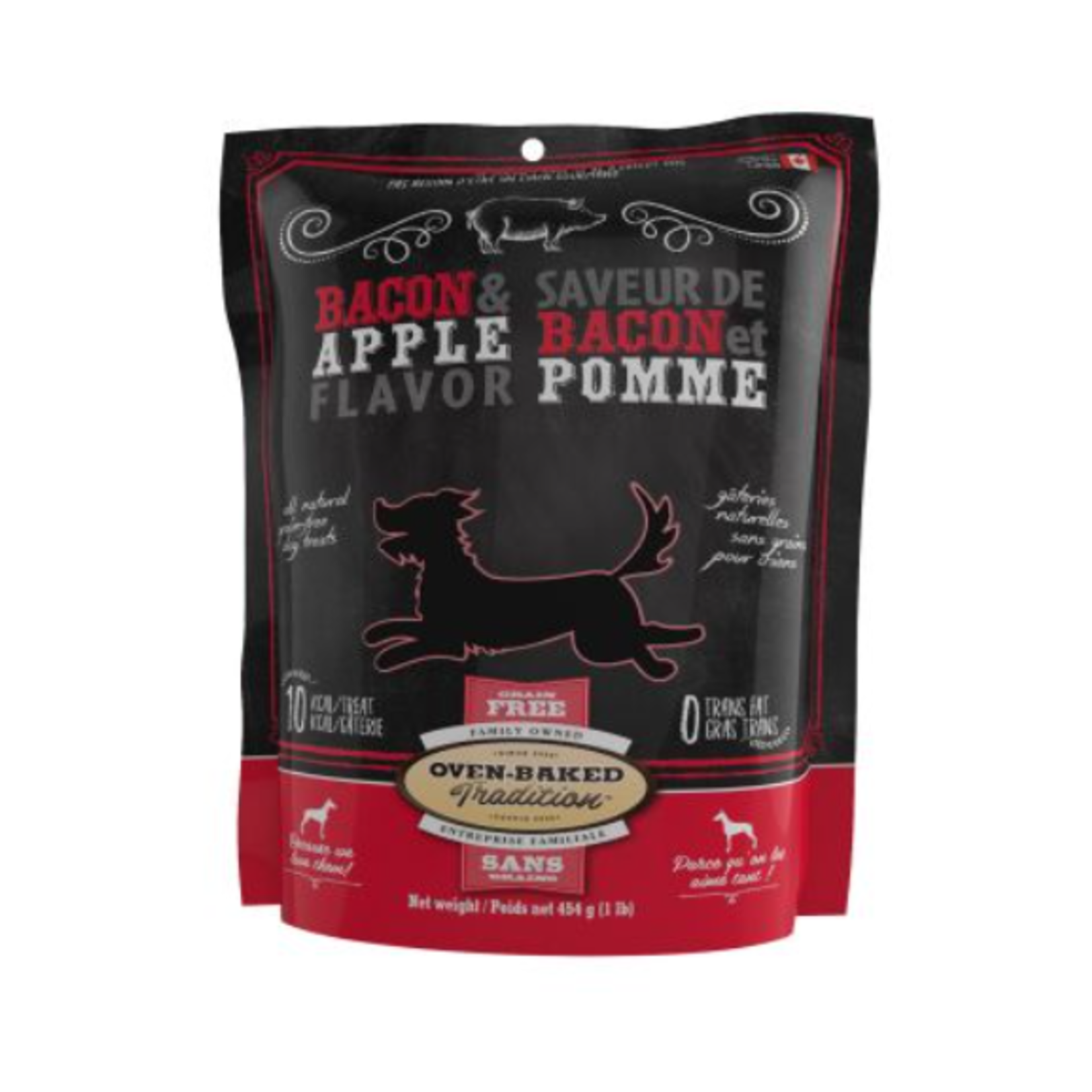 Oven-Baked Grain Free Biscuits - Bacon & Apples - 454 g