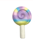 FouFou Brands Rainbow Swirl Lollipop Chew - Latex Toy