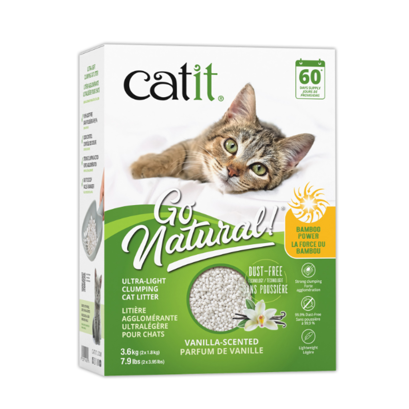 Catit Go Natural! - Bamboo fibers and Sugar cane - Vanilla - 3.6 kg