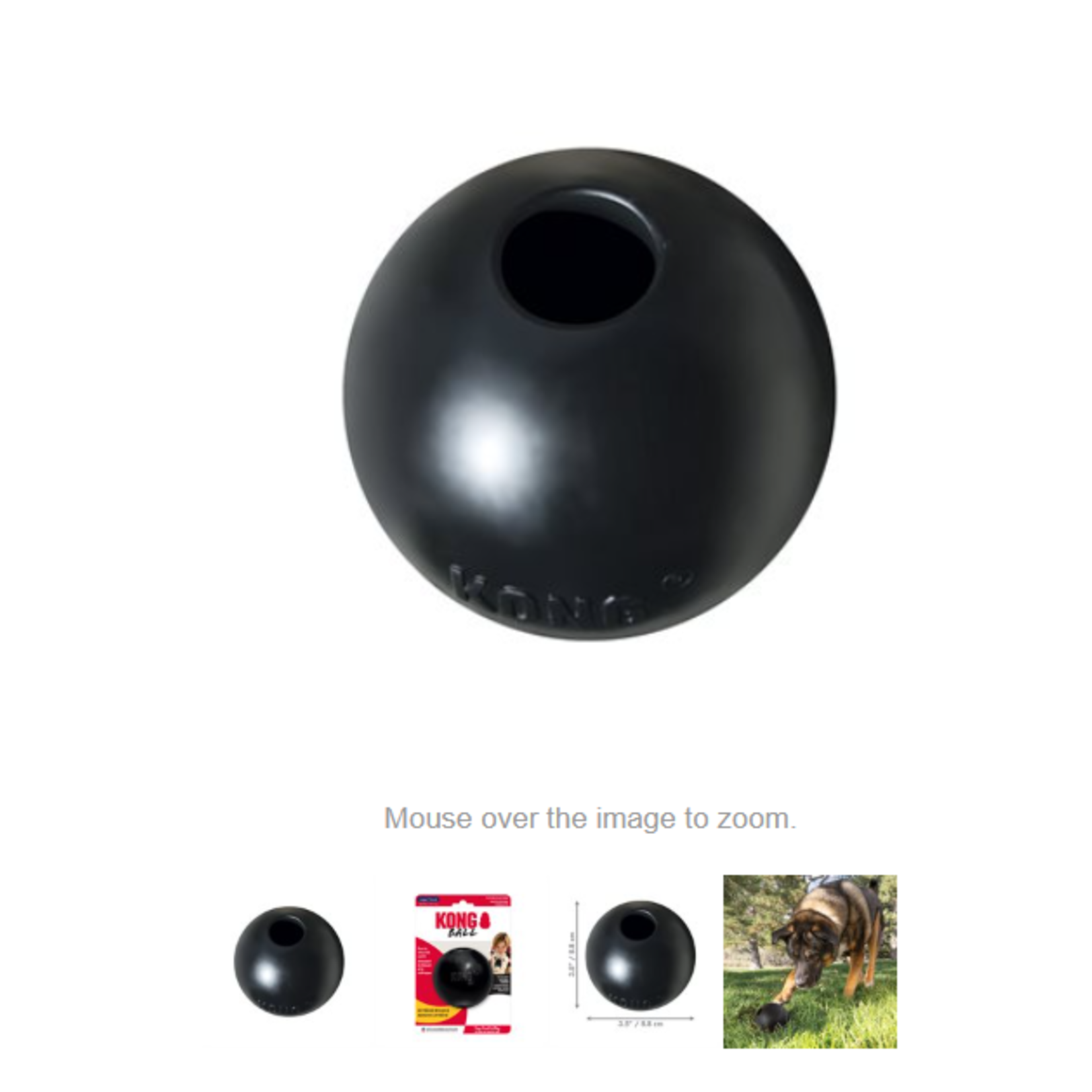Kong Extreme Ball with Hole - Large