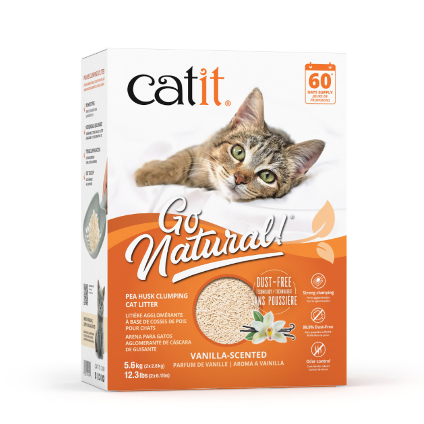 Catit Copy of Go Natural! - Bamboo fibers and Sugar cane - Vanilla - 3.6 kg