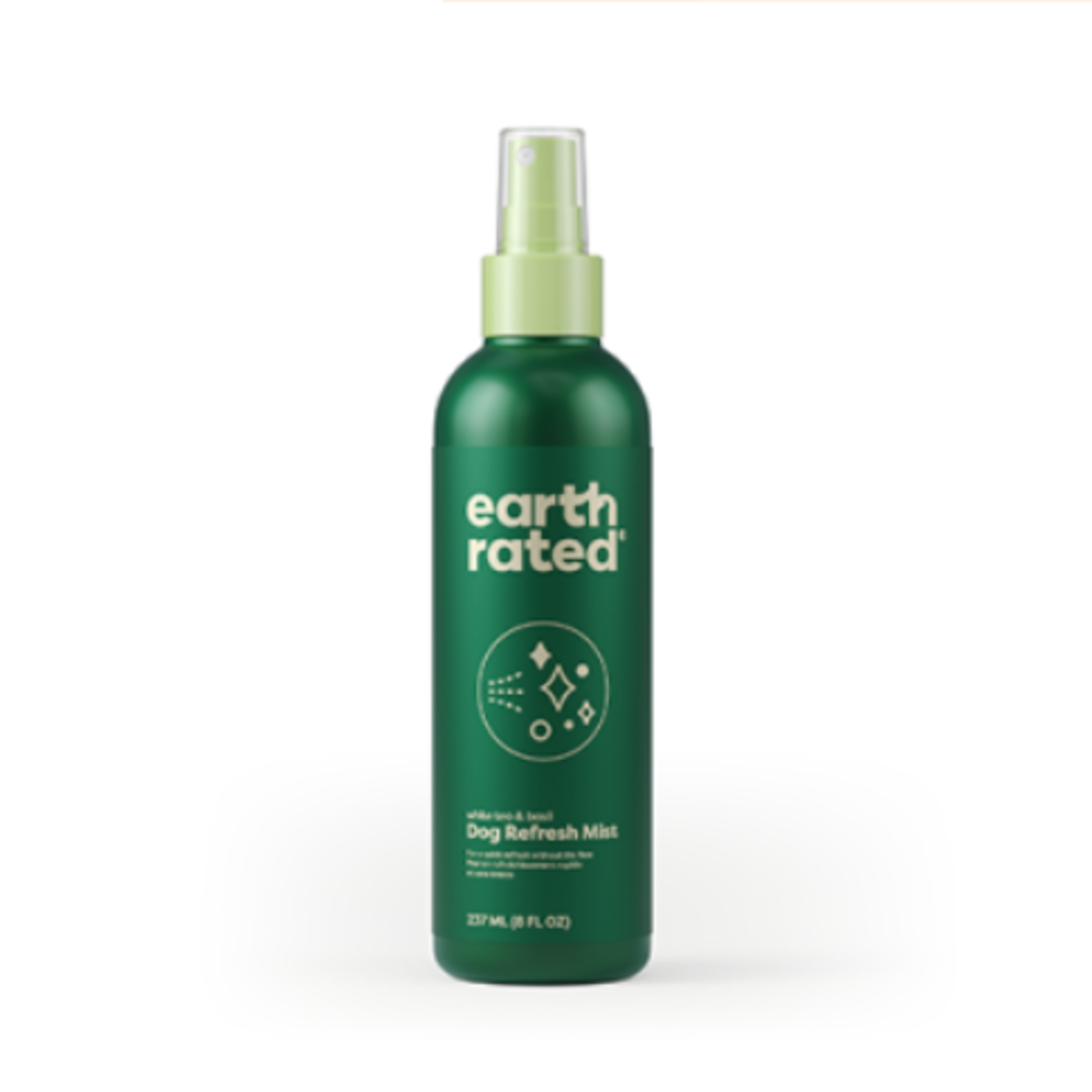 Earth Rated Spray déodorant pour le toilettage - Thé blanc et basilic - 8 oz - Pour chien