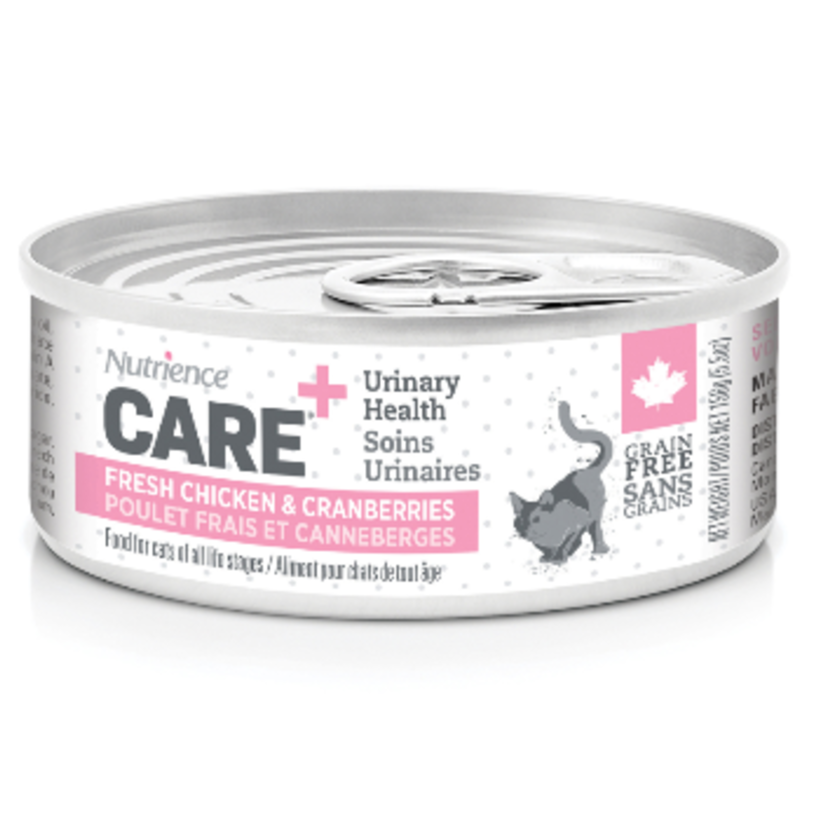 Nutrience Pâté pour la santé urinaire des chats - Poulet frais et canneberges - 5.5 oz