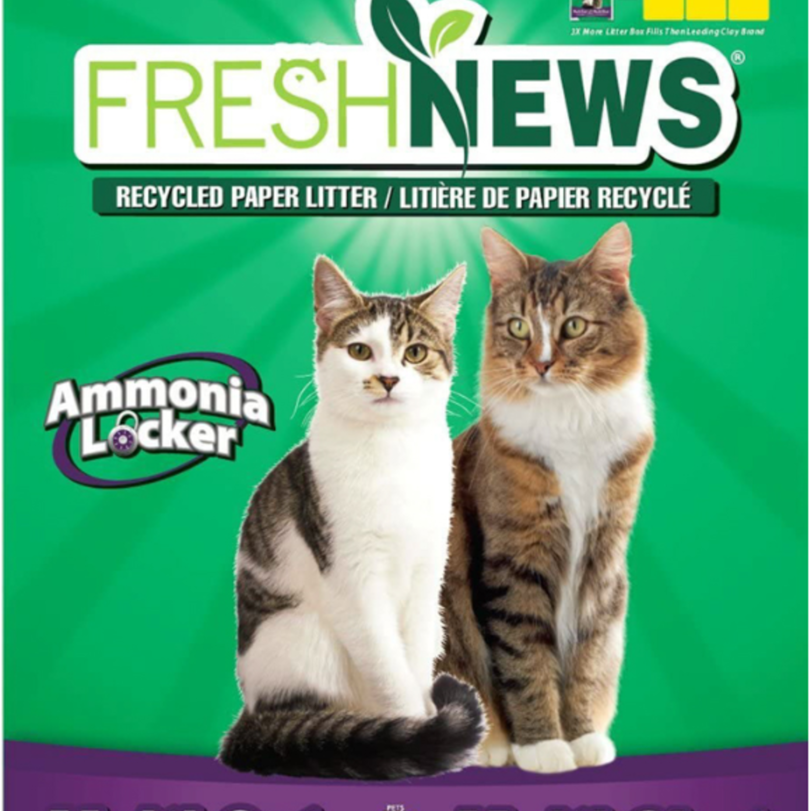 Pestell Litière en papier multi-chats – 14 lb