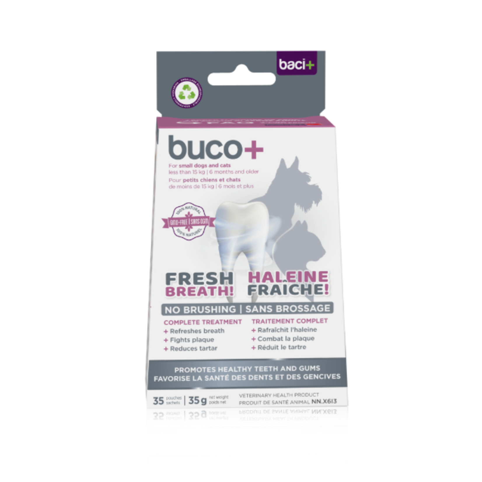 Baci+ Buco+ - Dental Care for cats and small dogs - 35 g