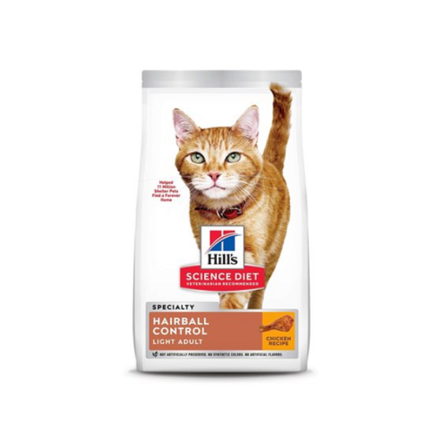 Hill's Science Diet Hairball Control - Light - Chicken - 15.5 lbs