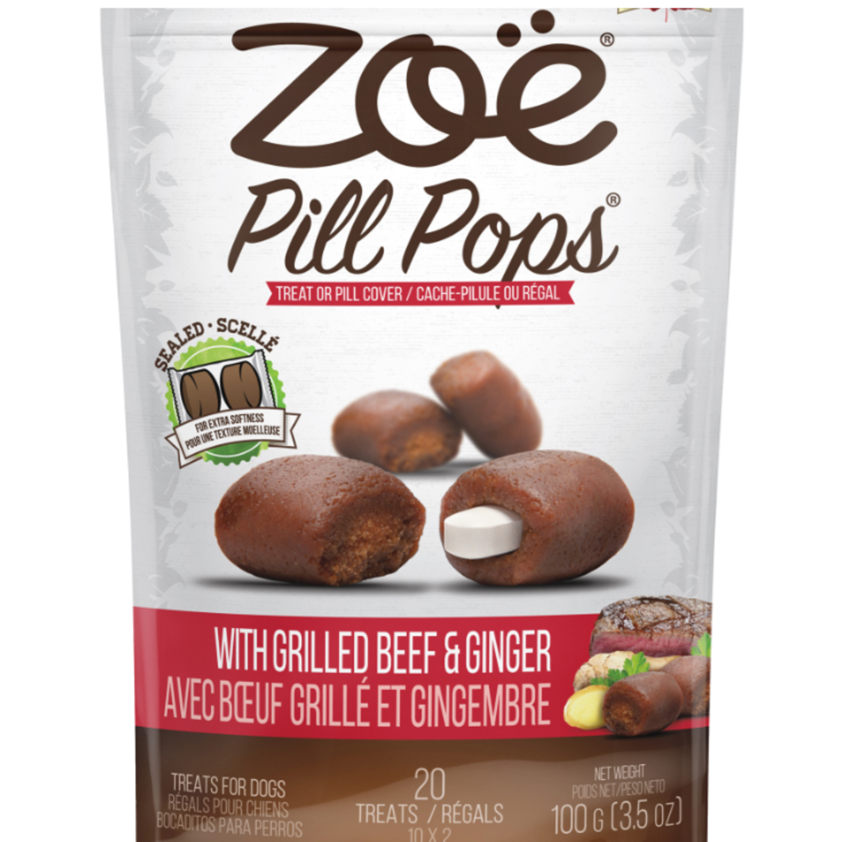 Zoe Pill Pops - Grilled Beef with Ginger - 100 g