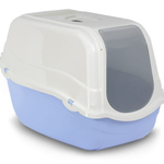 Bergamo Litter Box with Dome - Romeo - Azure Blue 57x39x41 cm