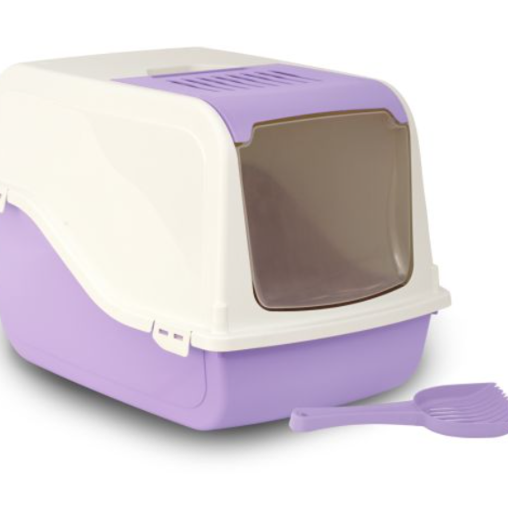 Bergamo Litter Box with Dome - Ariel - Lilac - 57x39x38 cm