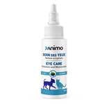 Zanimo Soin des Yeux pour chien et chat - Nettoie et Hydrate - Bleuet 60 ml