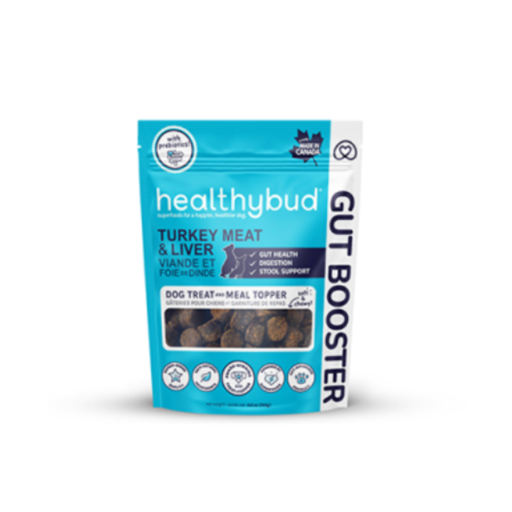 Healthybud Booster intestinal - Viande et foie de dinde - 130 g