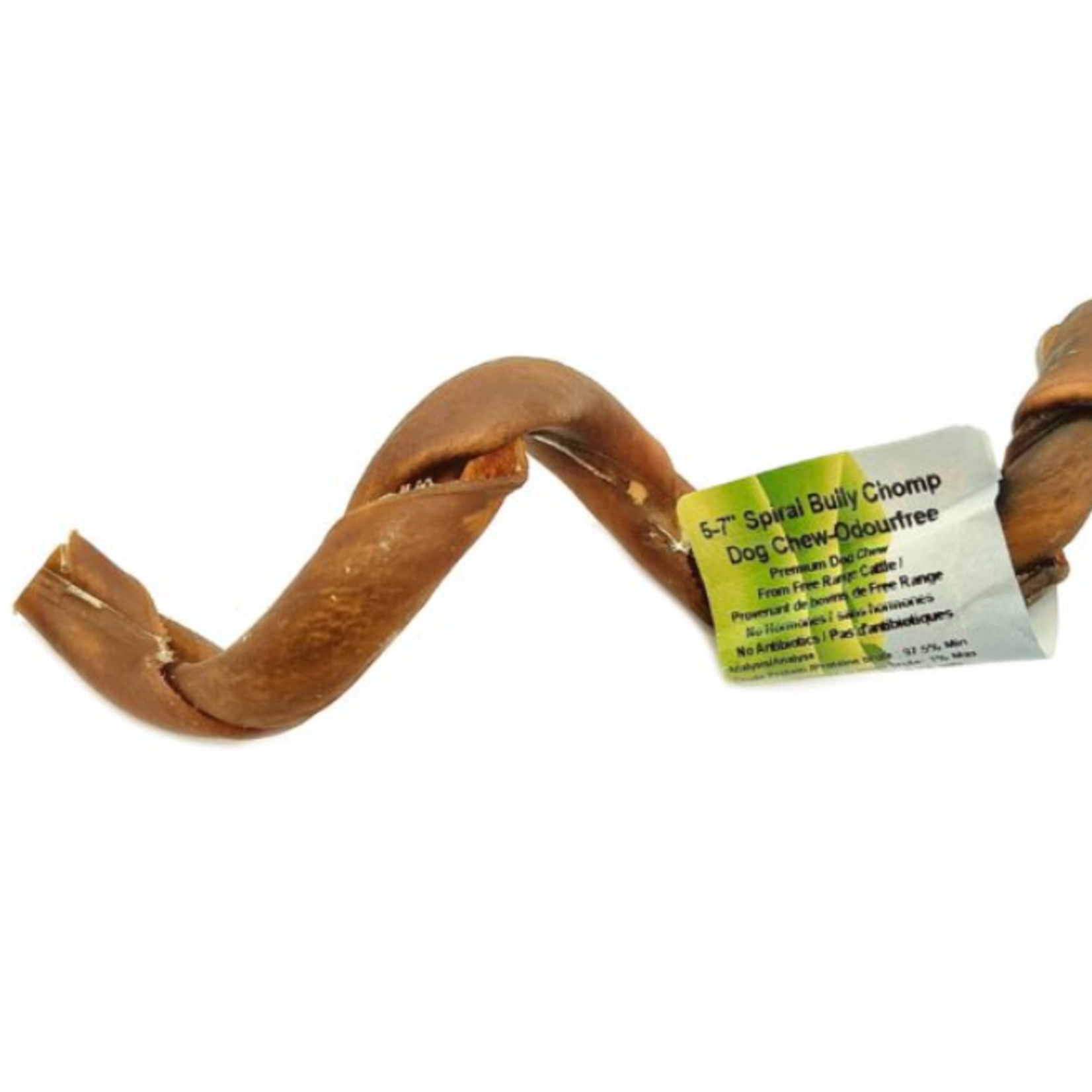 Nature"s own Spiral Bully Chomp - Beef cheek - 5 to 7 in