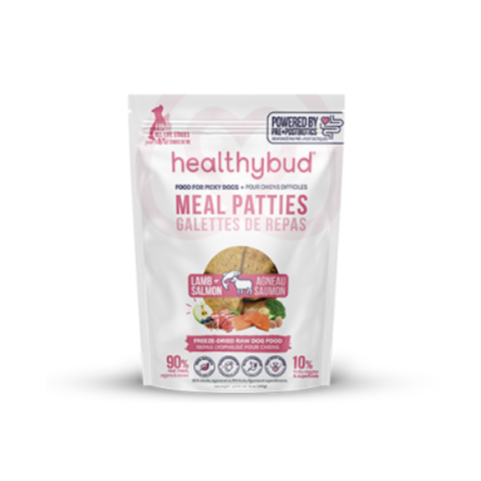 Healthybud Lamb & Salmon Meal - Patties - Freeze-Dried - 397g