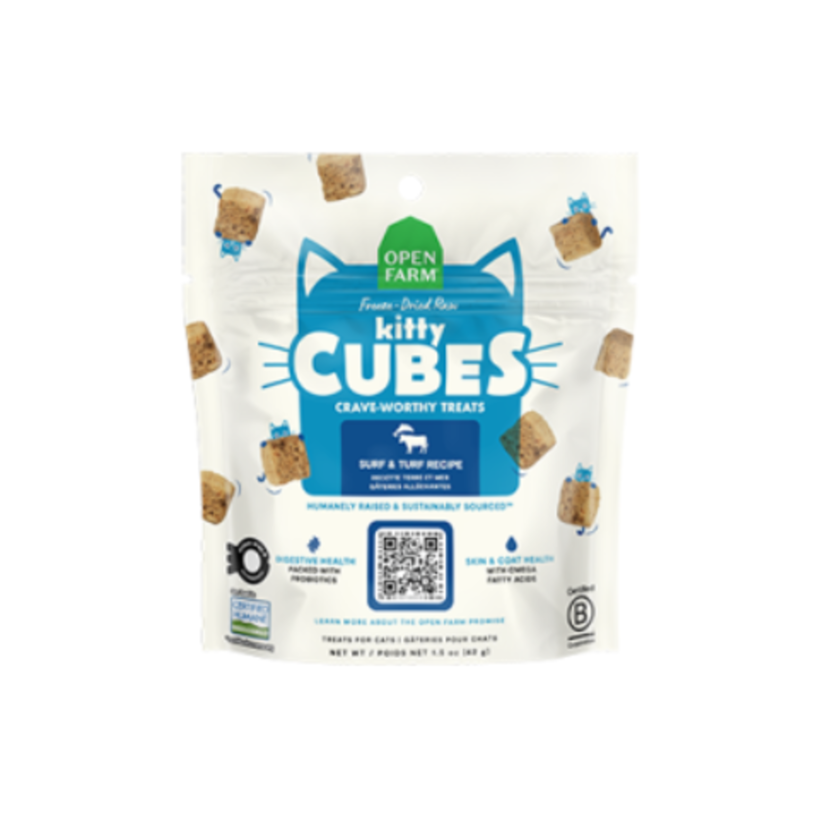 Open Farm Lyophilisé - Cubes - Surf & Turf - 1,5 oz