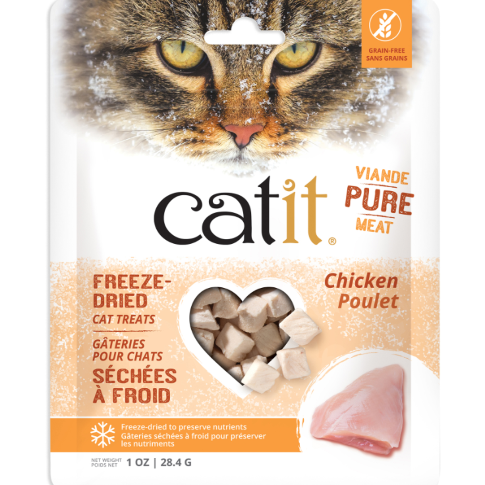 Catit Friandise crue lyophilisée - Poulet - 28,4 g