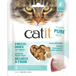 Catit Friandise crue lyophilisée - Poisson blanc de l'océan - 24 g