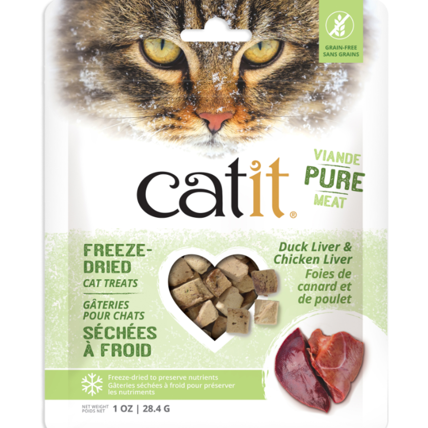 Catit Freeze-Dried Raw Treat - Duck & Chicken Liver - 28.4 g