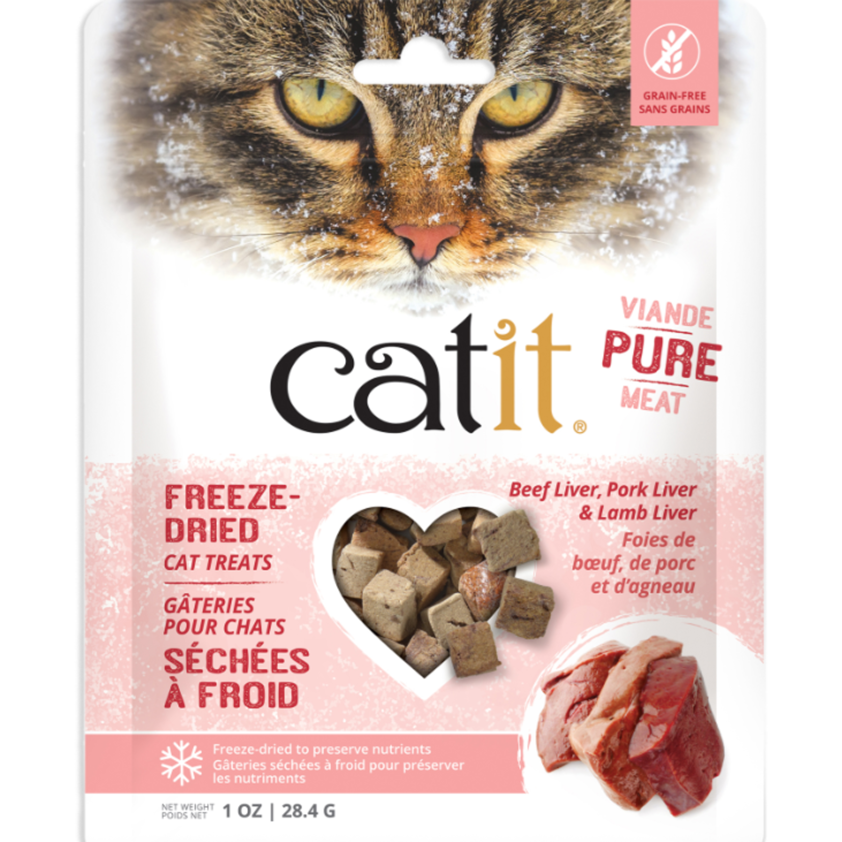 Catit Freeze-Dried Raw Treat - Beef & Pork & Lamb Liver - 28.4 g