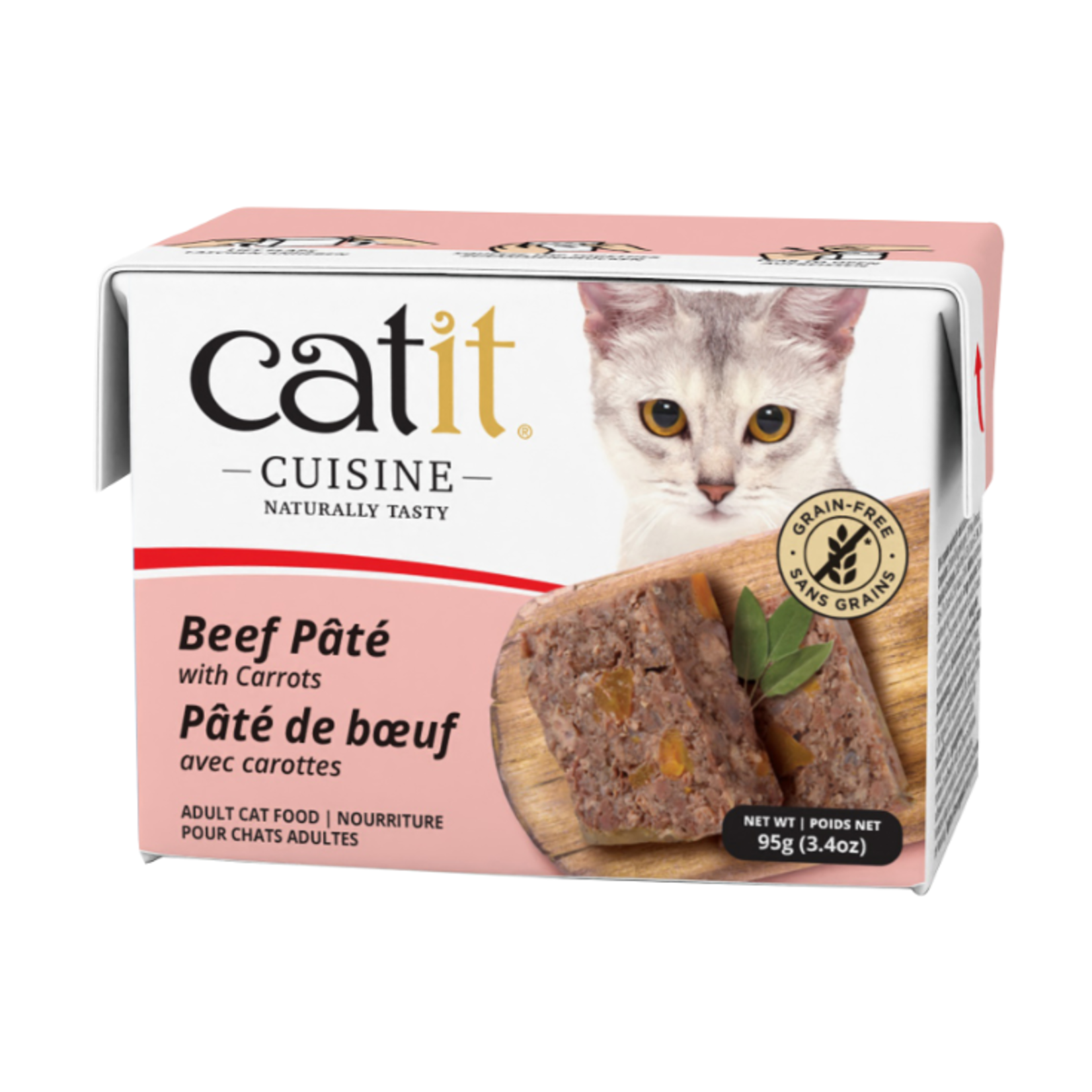Catit Cuisine - Pâté de bœuf aux carottes - 95 g