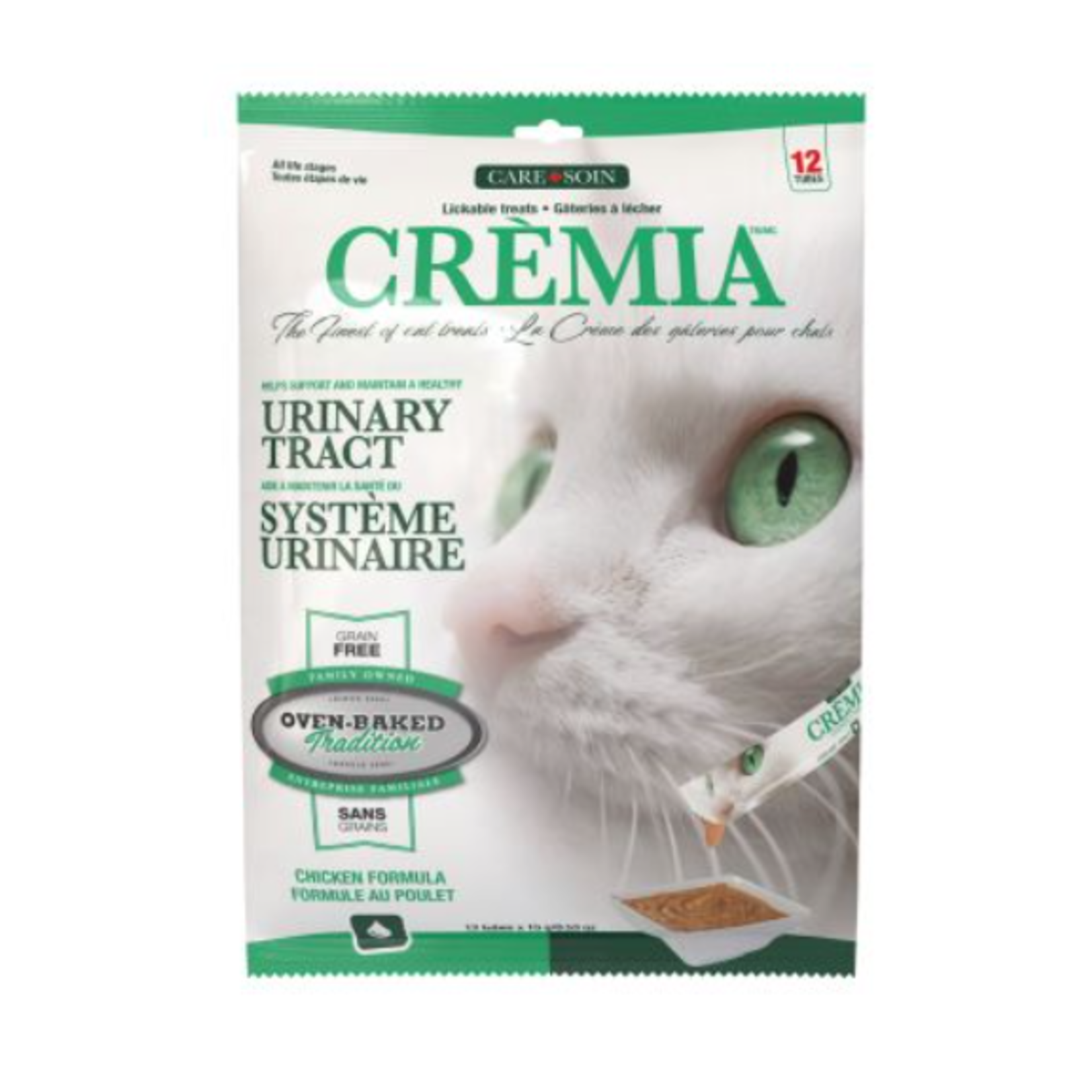 Oven-Baked Crèmia - Lickable Treats - Helps maintain the urinary system - Chicken - 12 items of 15 g