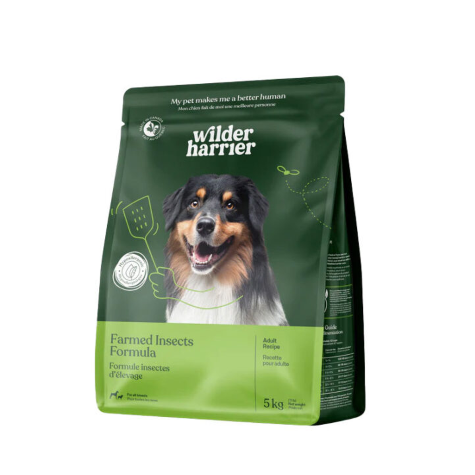 Wilder Harrier Farmed insects formula for dog - 5 kg