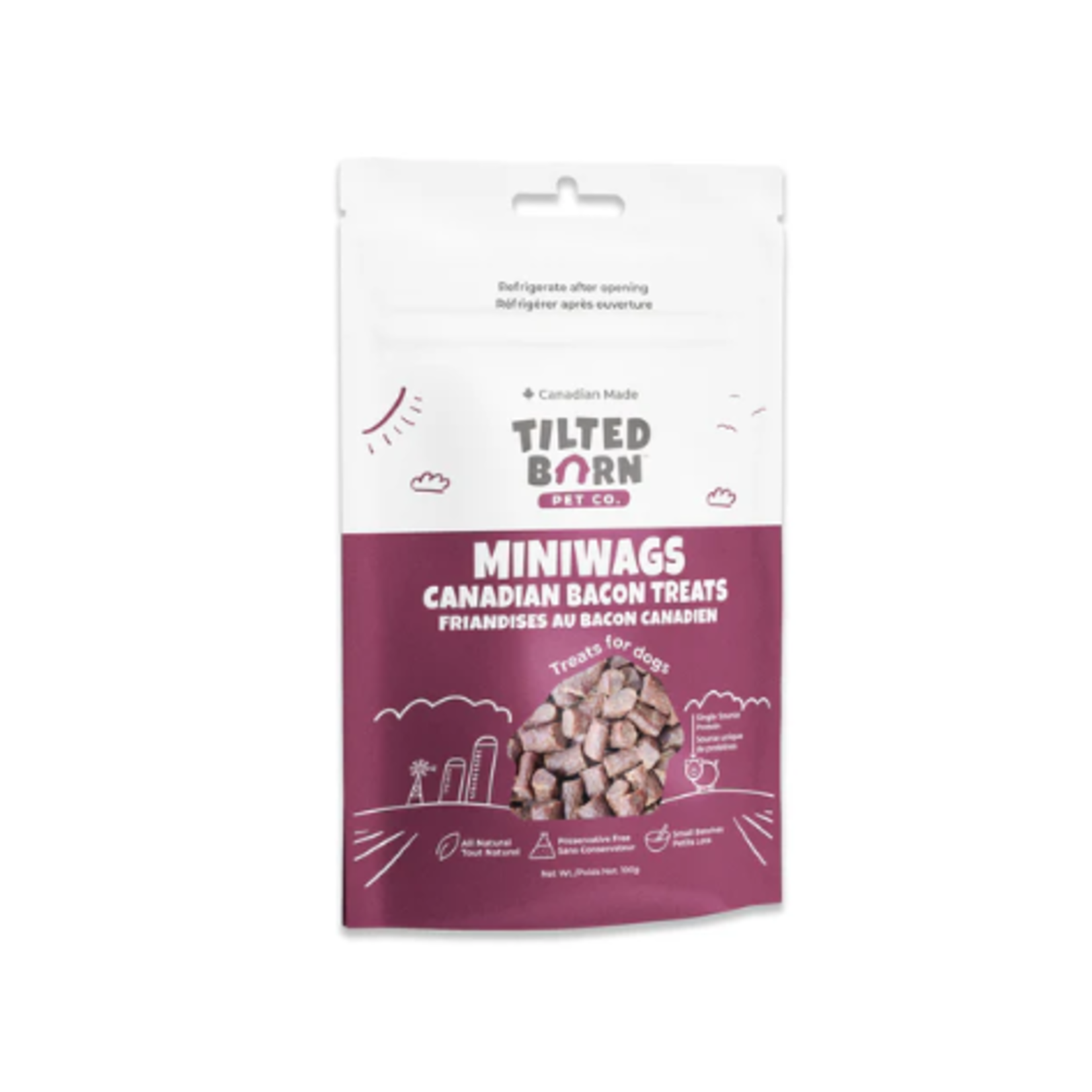 Tilted Barn Gâteries au bacon - Mini 100 g