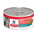 Hill's Science Diet Mélange de saumon et de légumes pour chat d'intérieur - 5,5 oz