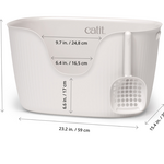 Catit Loo Litter Box with Scoop - White