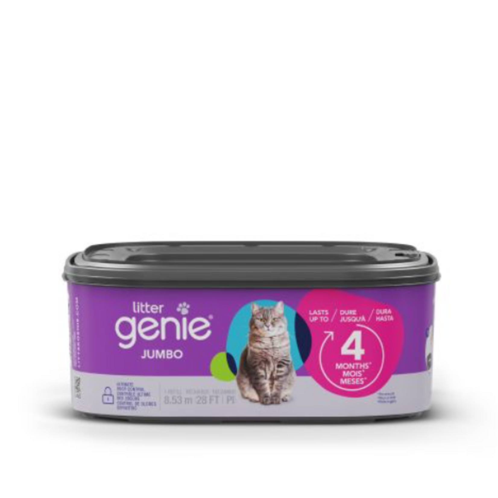 litter Genie Recharge pour poubelle Litter Genie - Dure jusqu'à 2 mois