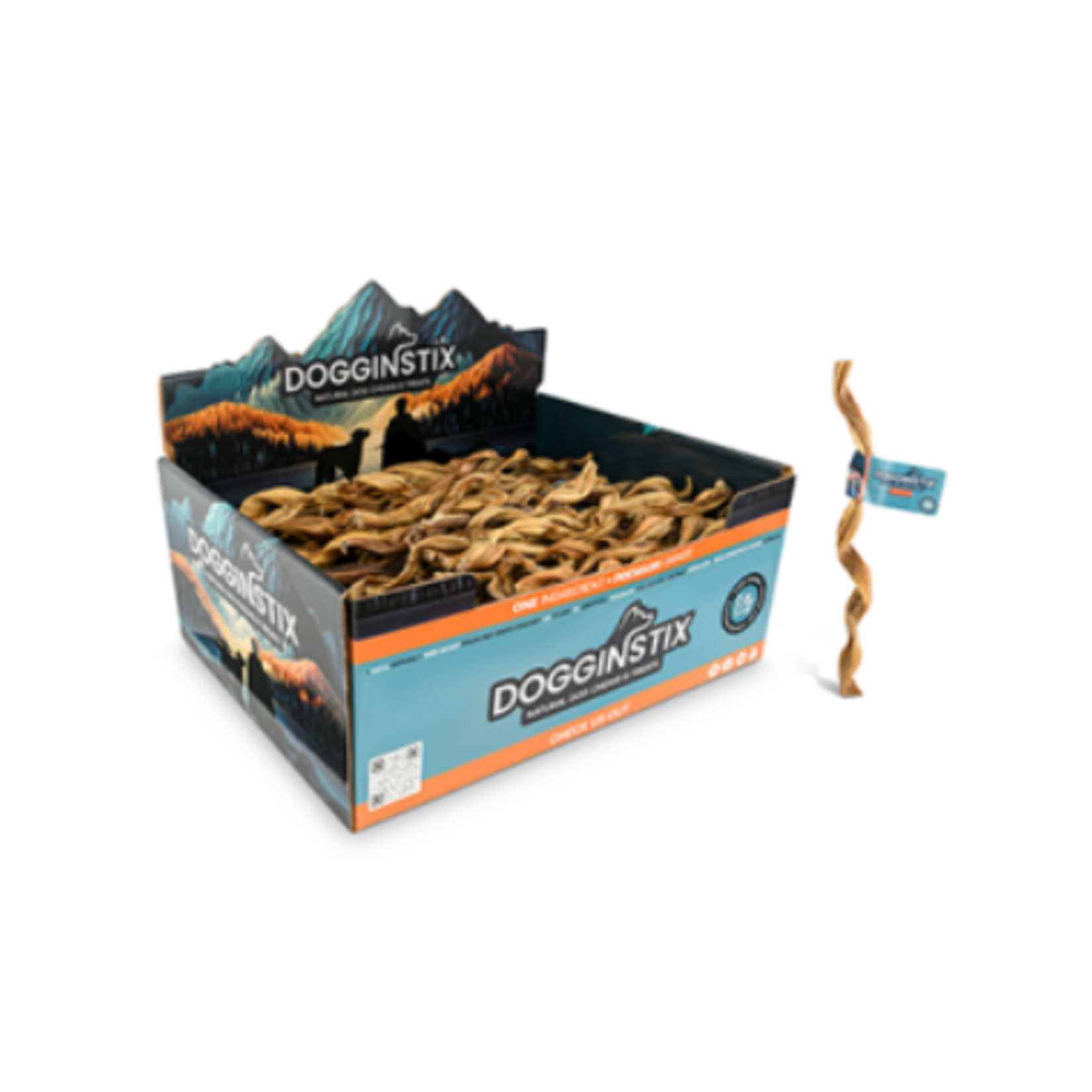 Dogginstix Braided Lamb Collagen Twist - 12 in - Sold individually