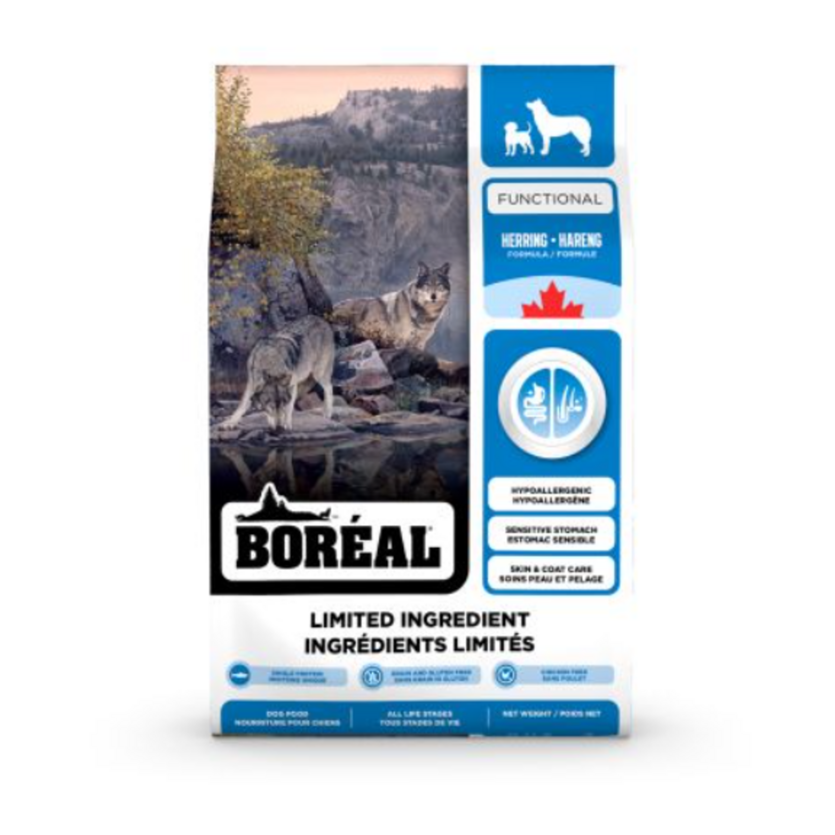 Boréal Fonctionnel - Nourriture à Ingrédients Limités Pour Chien - Hareng - 22 lbs