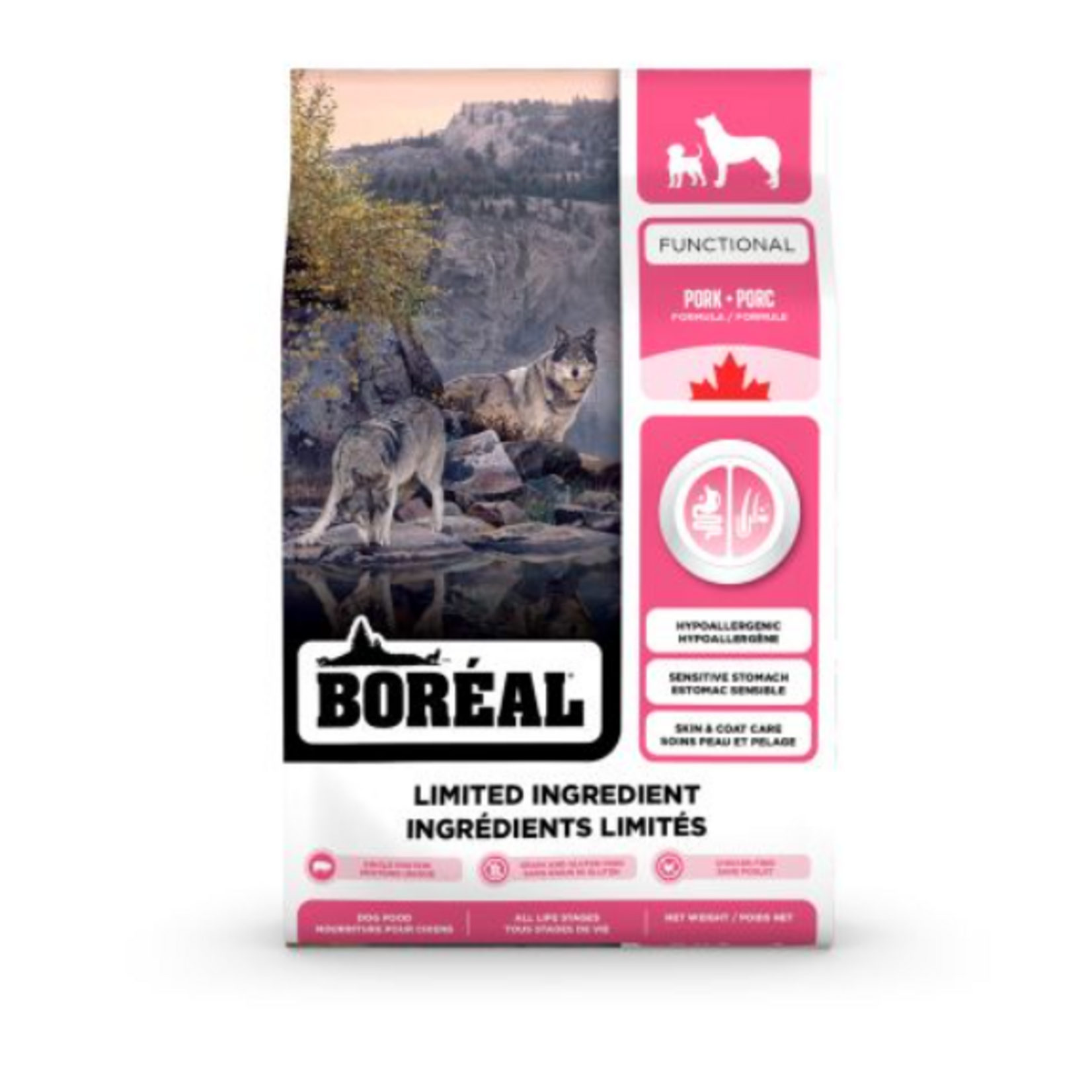 Boréal Fonctionnel - Nourriture à Ingrédients Limités Pour Chien - Porc - 4 lbs