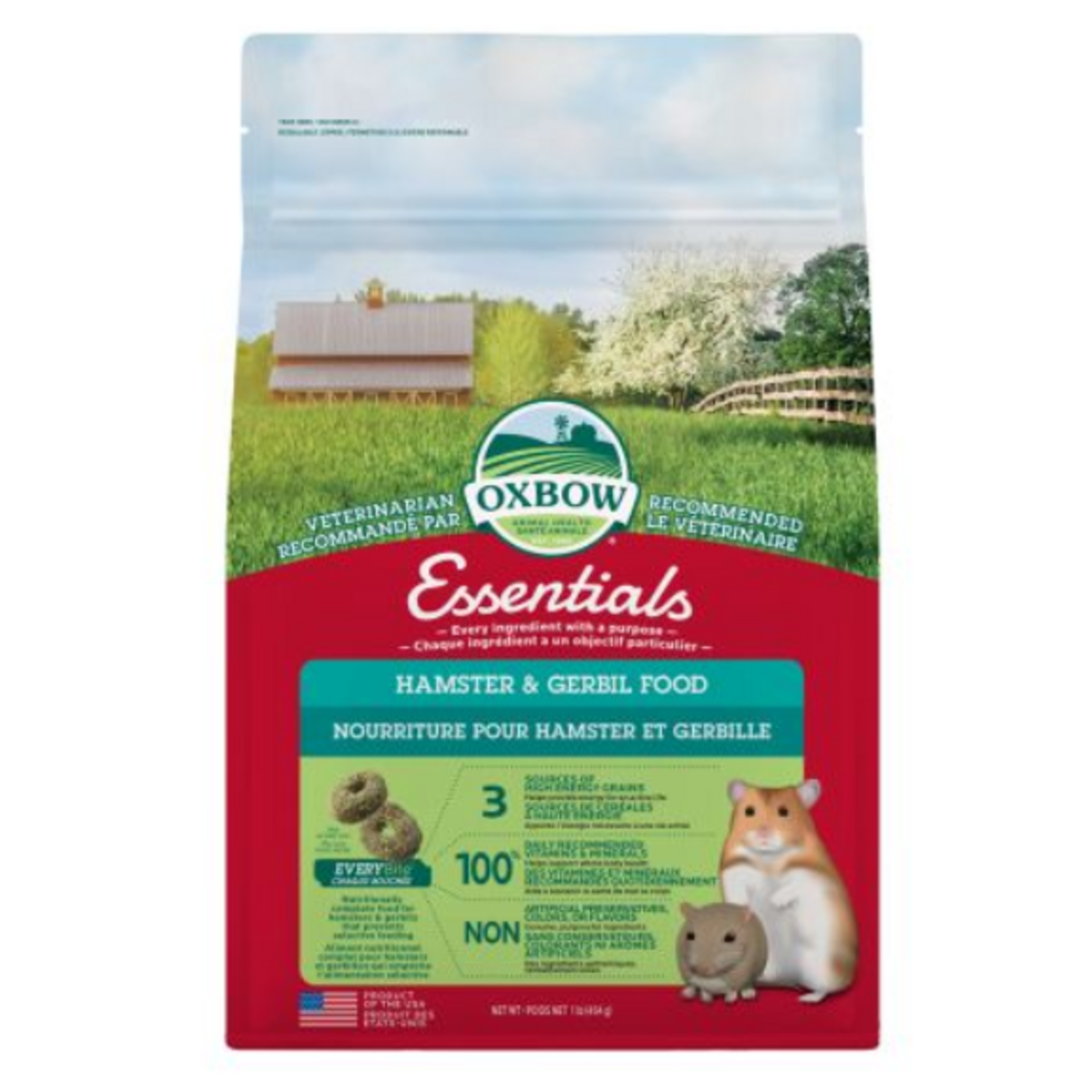 Oxbow Essentials - Nourriture pour hamster & gerbille - 1 lb